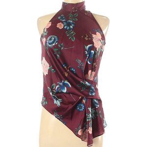 Great Jones Floral Drape Top Asymmetrical Size XS